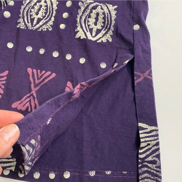 Vintage Copa Cabana Women's Maxi Dress Purple Geometric Print Cotton Sz Med/Lg - Picture 5 of 5